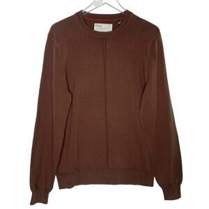 Five Four Los Angeles M NEW FF.LA Pascal Sweater Brown Crew Neck